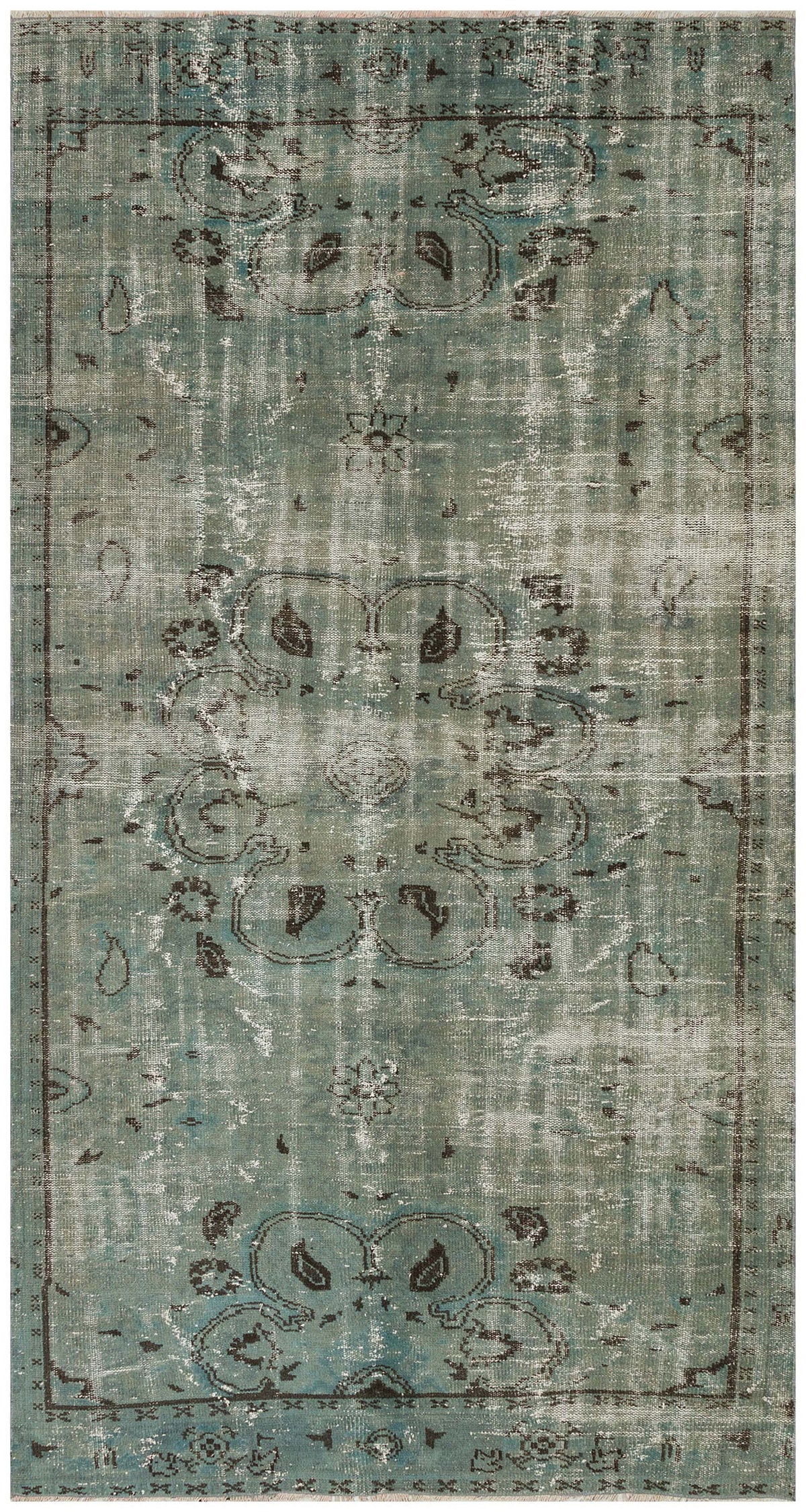 ウール&コットン手織りラグ 152 x 285 cm #8425